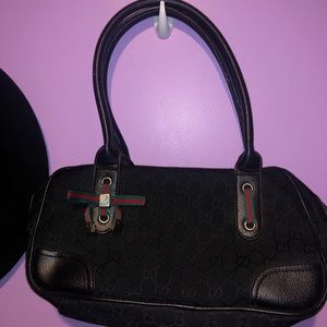 Black Gucci handbag